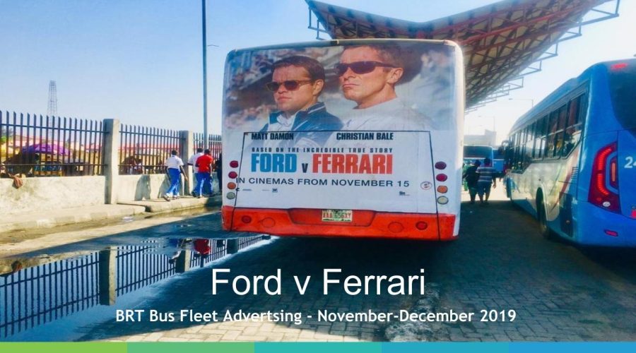 FilmHouse: Ford v Ferrari 60 Day – BRT Bus Branding & Fleet Advertising